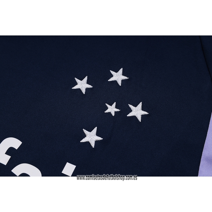 Chandal del Cruzeiro 23-24 Manga Corta Azul - Pantalon Corto